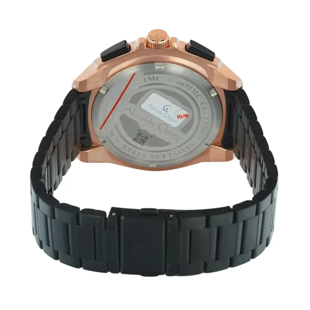 Alexandre Christie Chronograph Black Men's Watch 6695MCFBRBA