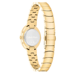 Calvin Klein Twisted Bezel Gold Dial Women's Analog Stainless Steel Watch 25100147