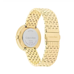 Calvin Klein Twisted Bezel Green Dial Women's Analog Stainless Steel Watch 25100066