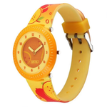 Zoop Yellow Dial Yellow Strap Girls Kids Analog Watch 26007PP09W