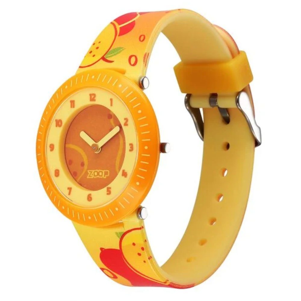 Zoop Yellow Dial Yellow Strap Girls Kids Analog Watch 26007PP09W