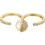 GUESS Steel Gold Plated Ring UBR04453YG54