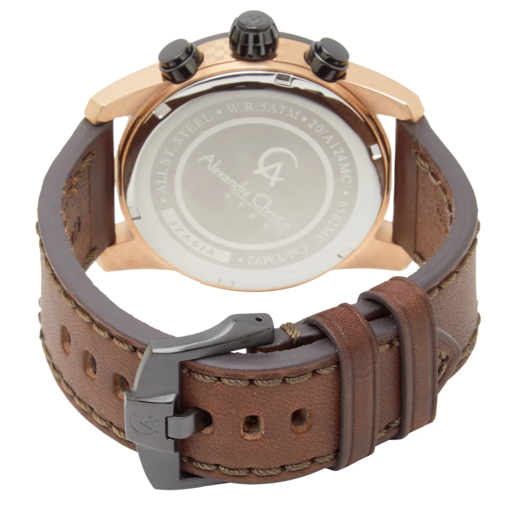 Alexandre Christie Brown Men's Watch 6562MCLBRBA