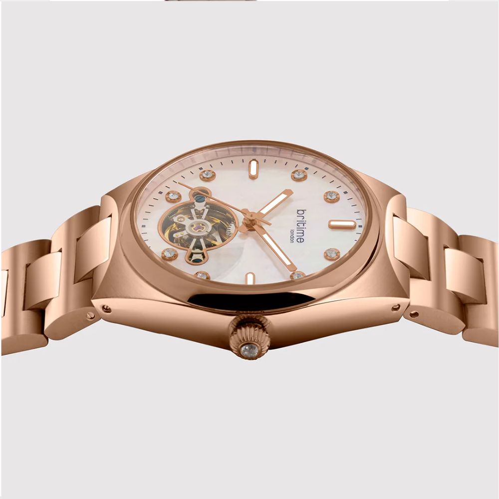 Britime Automatic Rose Gold Women's Watch 2567-M30303