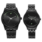 Fastrack Mismatched Black Dial Couple Watch NT33056296NM01