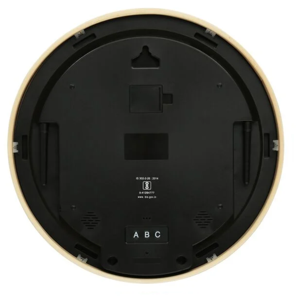 Titan Wood-Grain Brown Dial Digital Clock NTW0082WD01