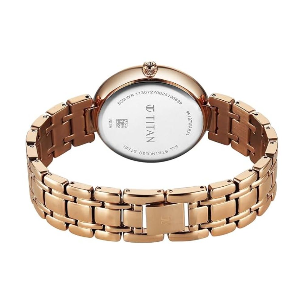 Titan Eternal Rose Gold Women's Watch 95187WM02