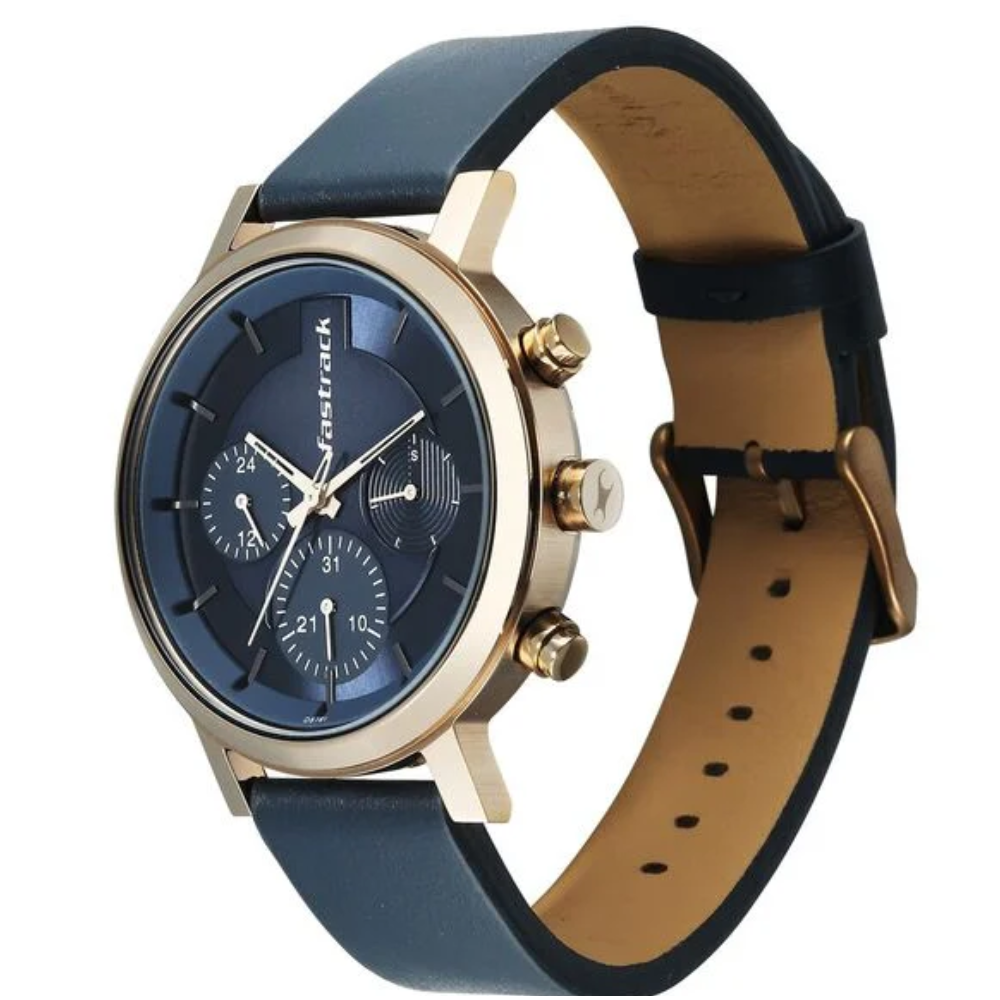 Fastrack Chrome K Blue Men's Watch 3287QL04