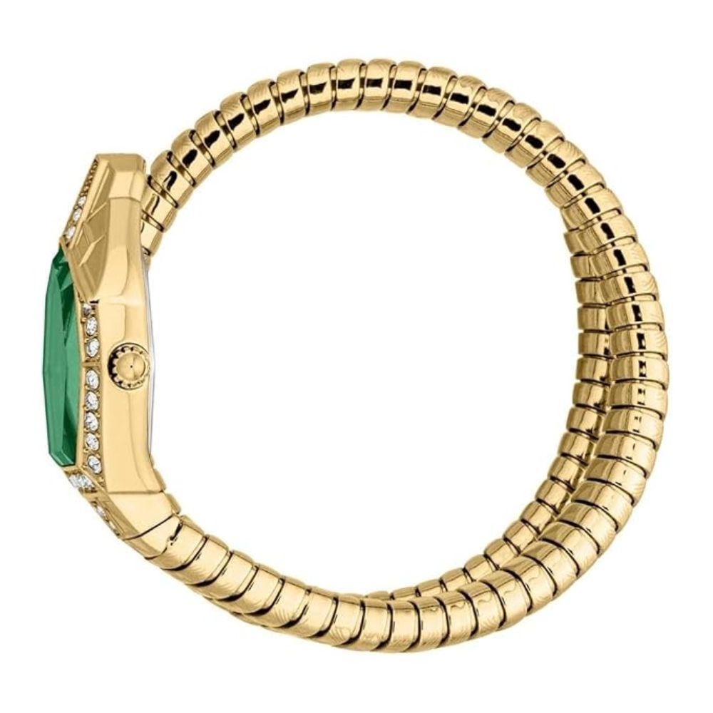 Just Cavalli Ornato Snake Green Gold Women's Watch JC1L303M0035