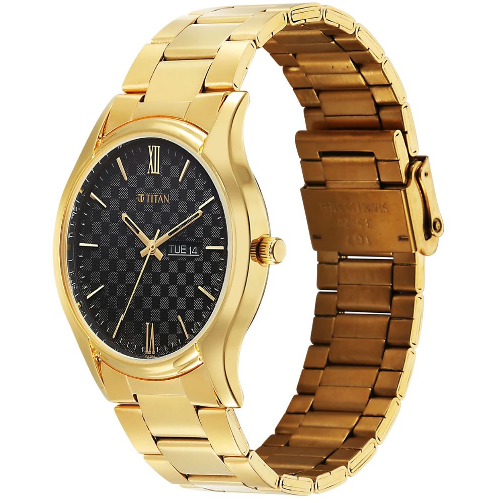 Titan Karishma Regal Black Men's Watch 10059YM01