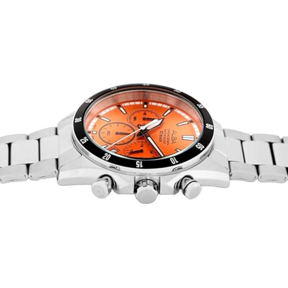 ALBA Active Orange Dial Men's Watch AT3J21X1