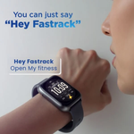 Fastrack VOX Plus Grey Rectangular Dial Unisex Watch 38175PP03