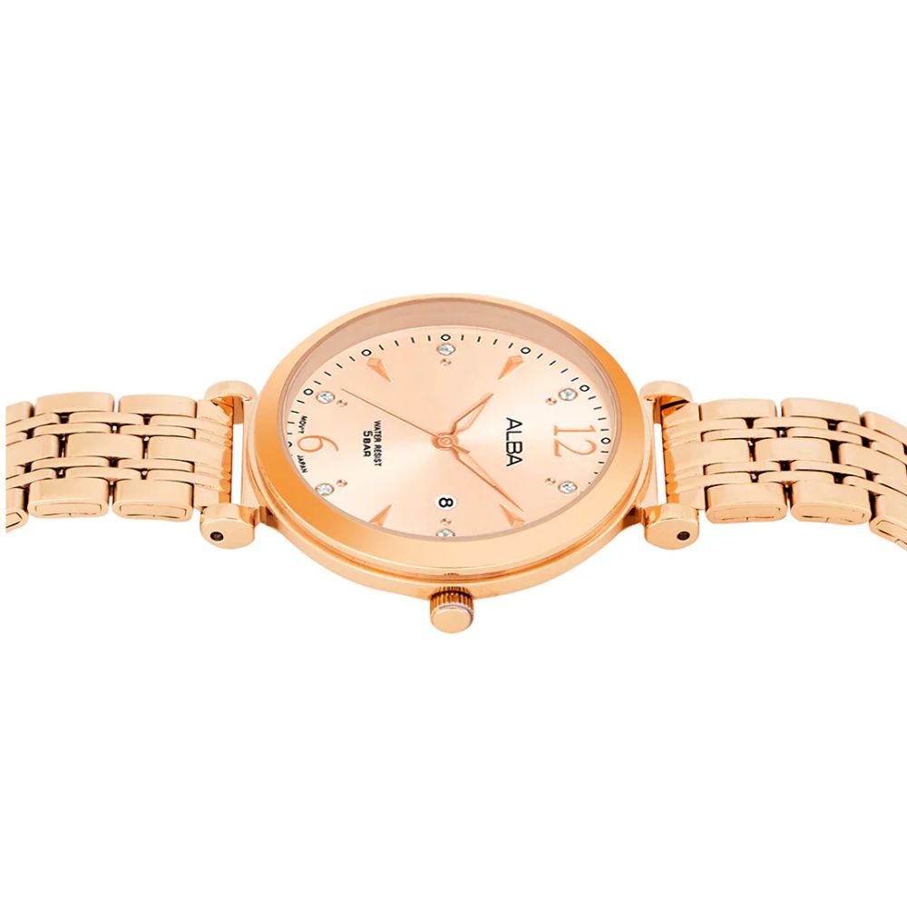 ALBA Fashion Rose Gold Dial Women's Watch AH7BV6X1