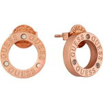 GUESS Circle Lights Rose Gold-Plated Women's Earrings UBE03173RG