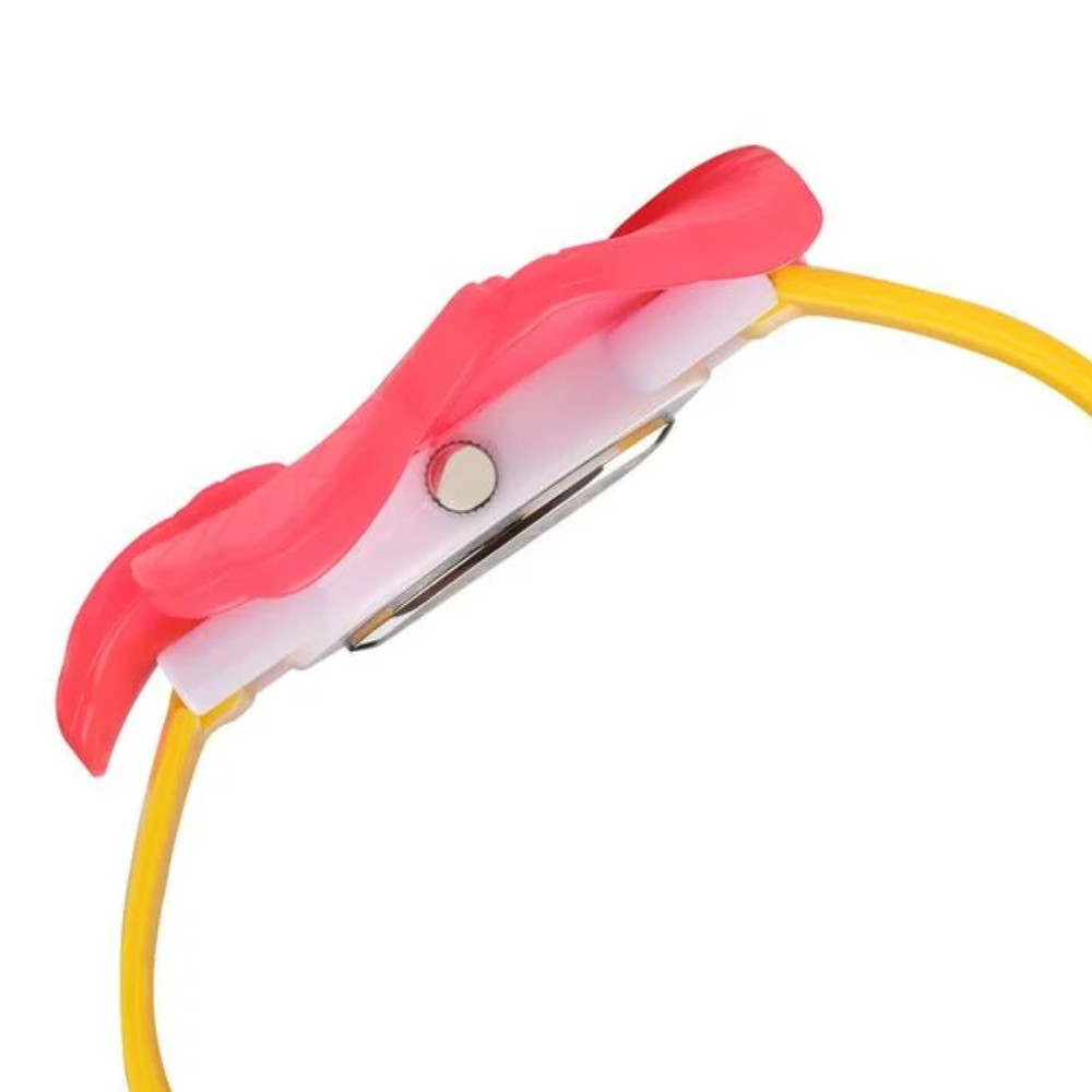 Zoop Disney Princess White Dial Yellow Strap Analogue Watch for Girls Kids NSC4006PP05
