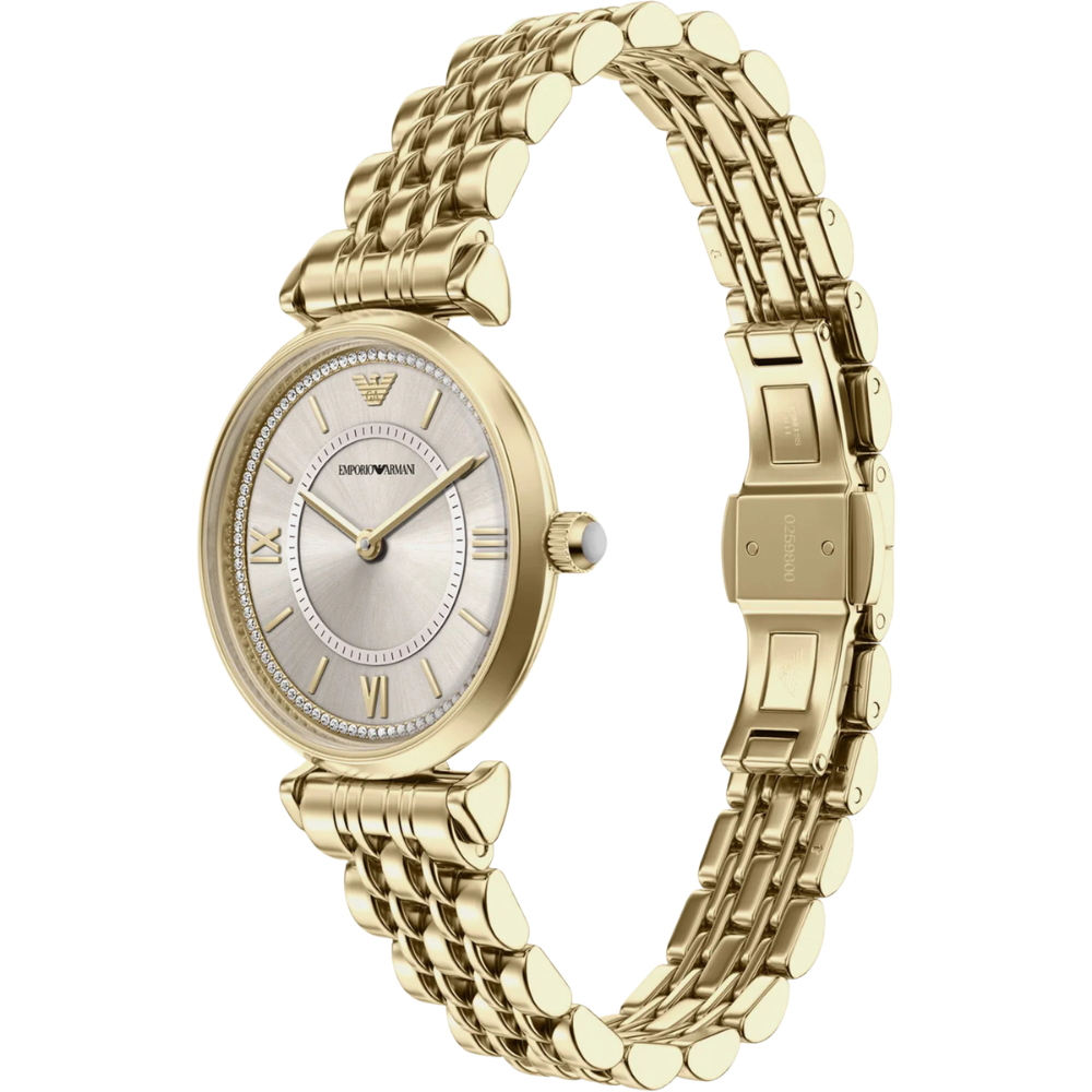 Emporio Armani Grey Dial Analog Stainless Steel Women's Watch AR11766