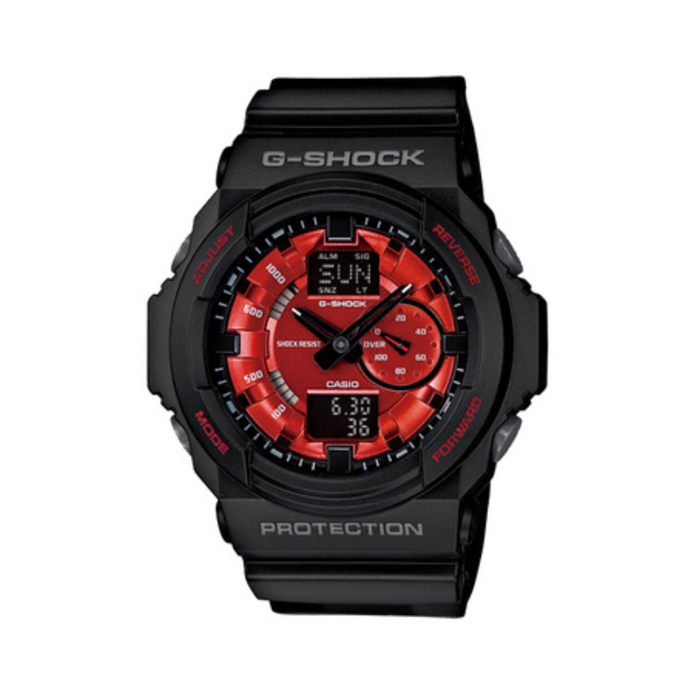 Casio Black Resin Strap Men's Watch GA-150-1A, GA-150MF-1A, GAS-100-1A | 10410441