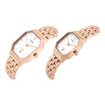 Timex Octagonal White Dial Analog Pair Watch - TW00PR355
