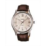 Casio Brown Leather Strap Men's Watch BEM-119GL-1AV, MTH-1051L-7AV | 10368687