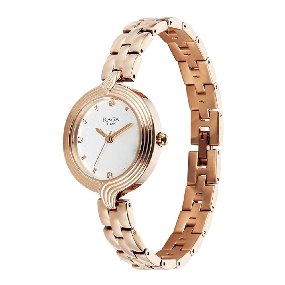 Titan Raga Showstopper 4.0 White Women's Watch 95346WM01
