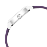 Fastrack Stunners Purple Dial Leather Strap Watch for Girls 6267SL01