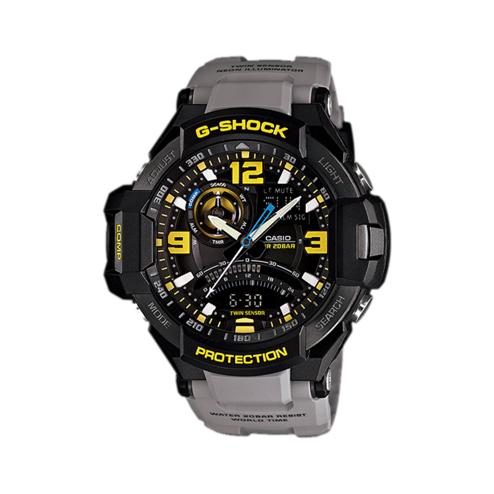 Casio Grey Resin Strap Watch GA-1000-8A | 10448983