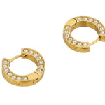 GUESS Circle Lights Gold-Plated Women's Earrings UBE03160YG