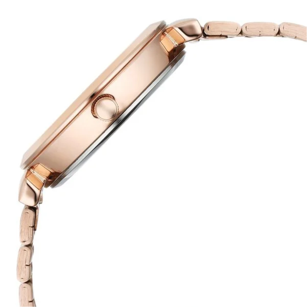 Fastrack Vyb Charmer Rose Gold Dial Girls' Watch FV60078WM02