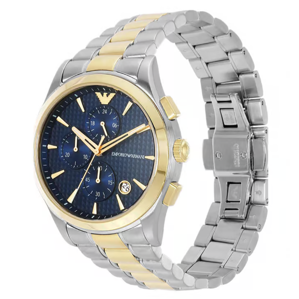 Emporio Armani Paolo Men's Navy Dial Chronograph Watch AR11579