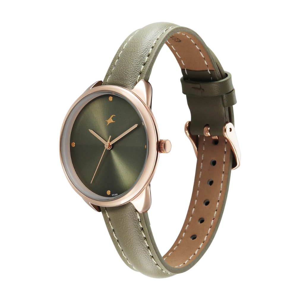 Fastrack Stunners XI Olive Green Women's Watch 68066WL01