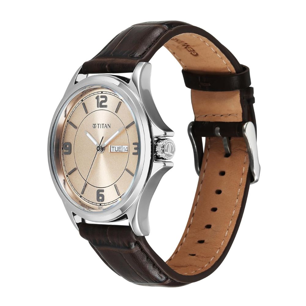 Titan Neo Beige Dial Men's Watch 1870SL11