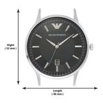 Emporio Armani Renato Men's Quartz Black Dial Analog Watch AR11181