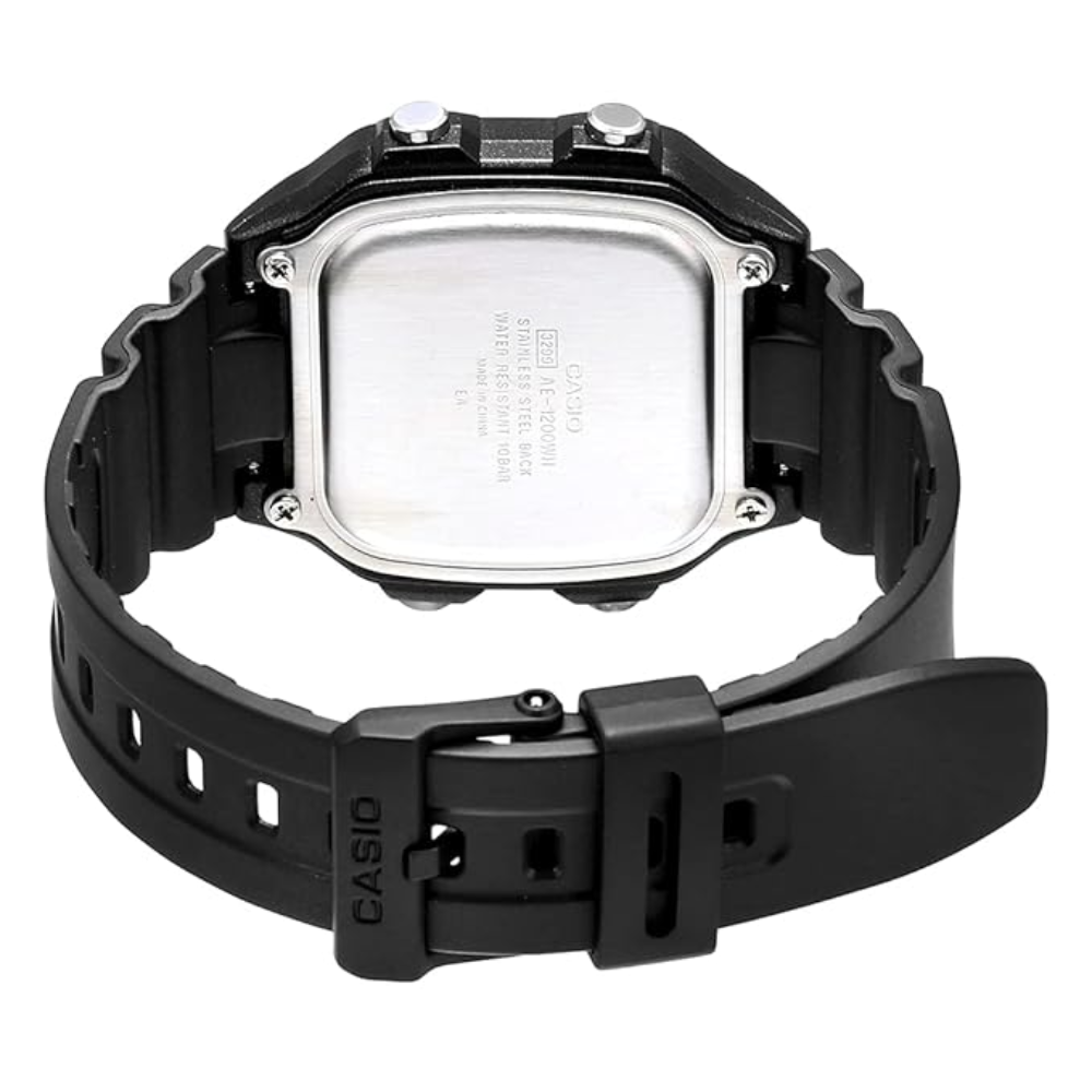 Casio Youth Series Black Dial Men Watch D098 AE-1200WH-1BVDF