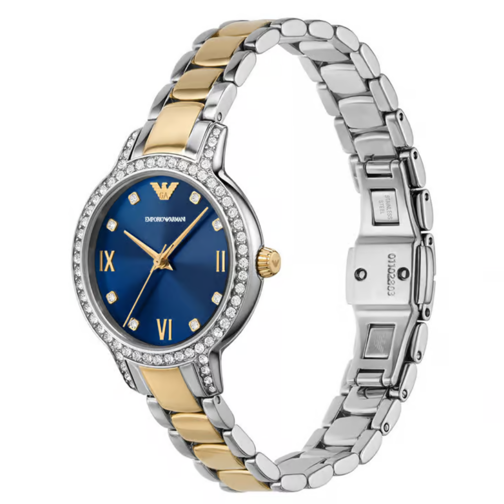 Emporio Armani Cleo Navy Dial Women's Analog Watch AR11576