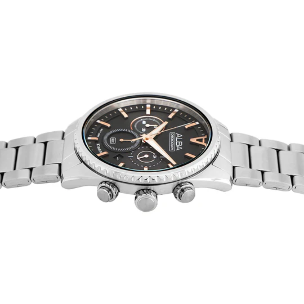 ALBA Jet Black Dial Men's Watch AT3H81X1