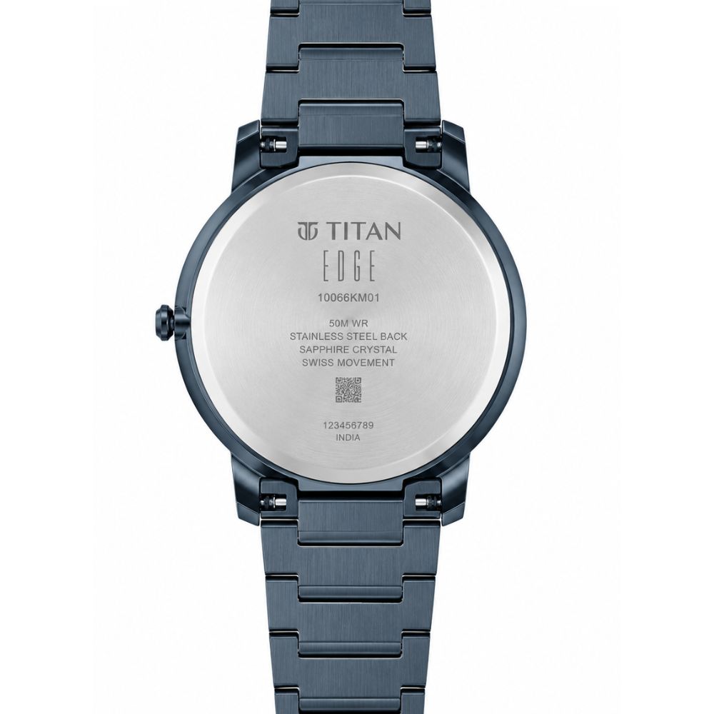 Titan Edge Blue Men's Watch 10065QM03