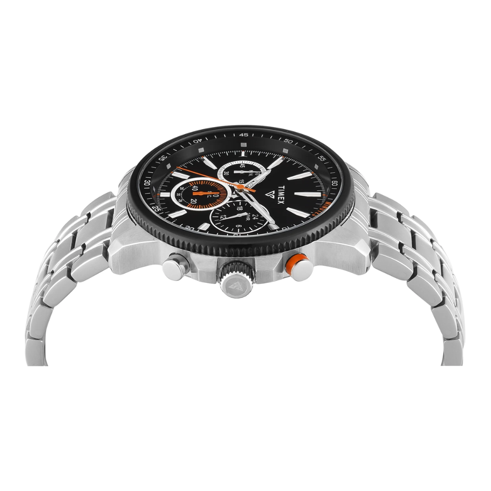 Timex Vector Black Round Dial Analogue Men's Watch - TWEG35002