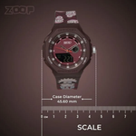 Zoop Naruto Ana-Digi Maroon Watch 16053PP03