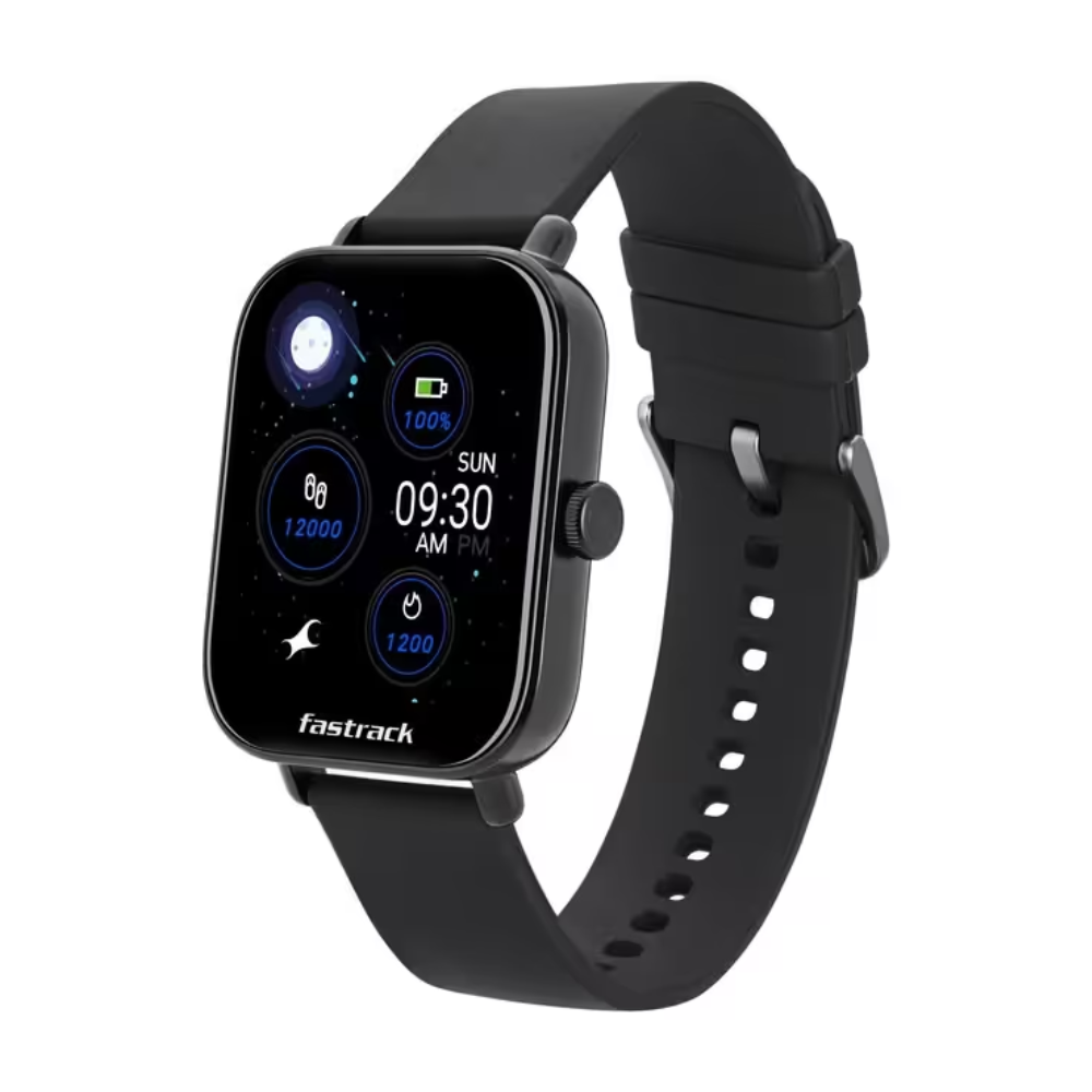 Fastrack Reflex Vox 2.0 Black Unisex Square Watch 38080PP01