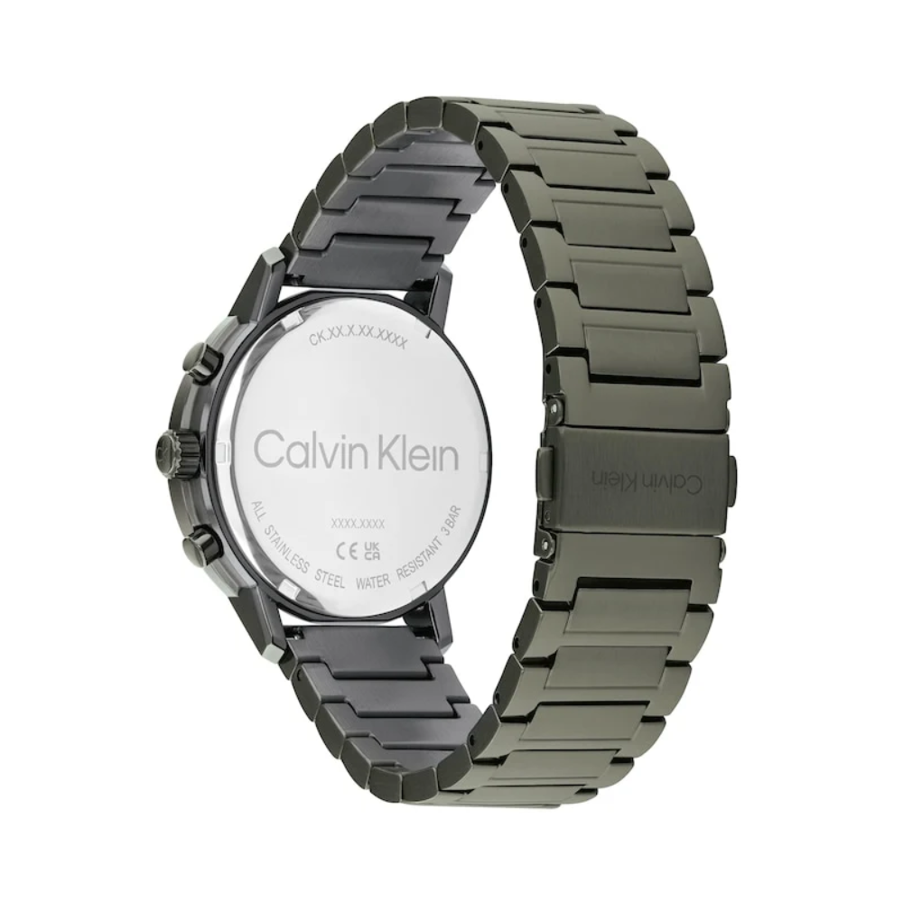 Calvin Klein Gauge Green Dial Men's Analog Stainless Steel Watch 25200494