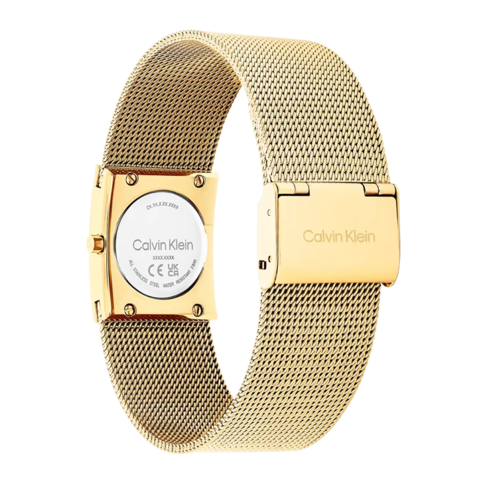 Calvin Klein Pulse Green Dial Women's Analog Mesh Watch 25100136