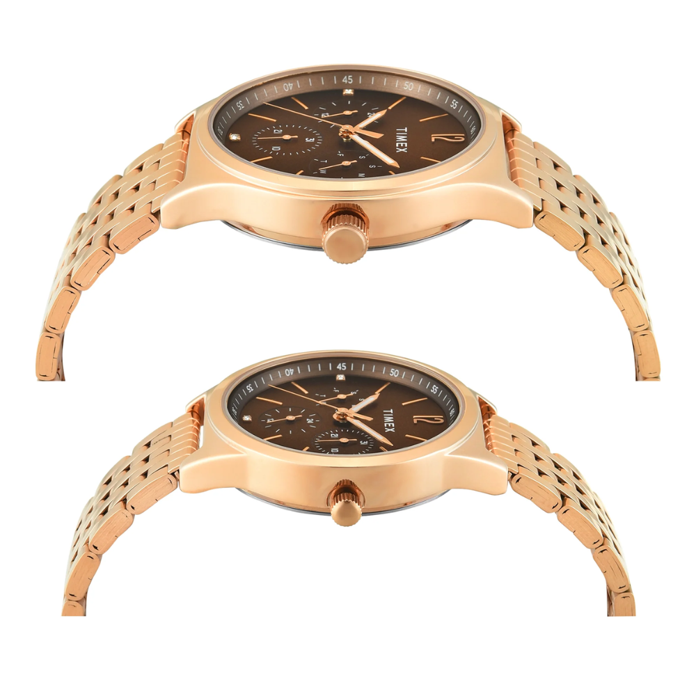 Timex Trendline Brown Pair Watch TW00PR349