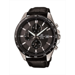 Casio Black Leather Strap Men's Watch EFR-512L-1AV, EFR-512L-8AV | 10399155