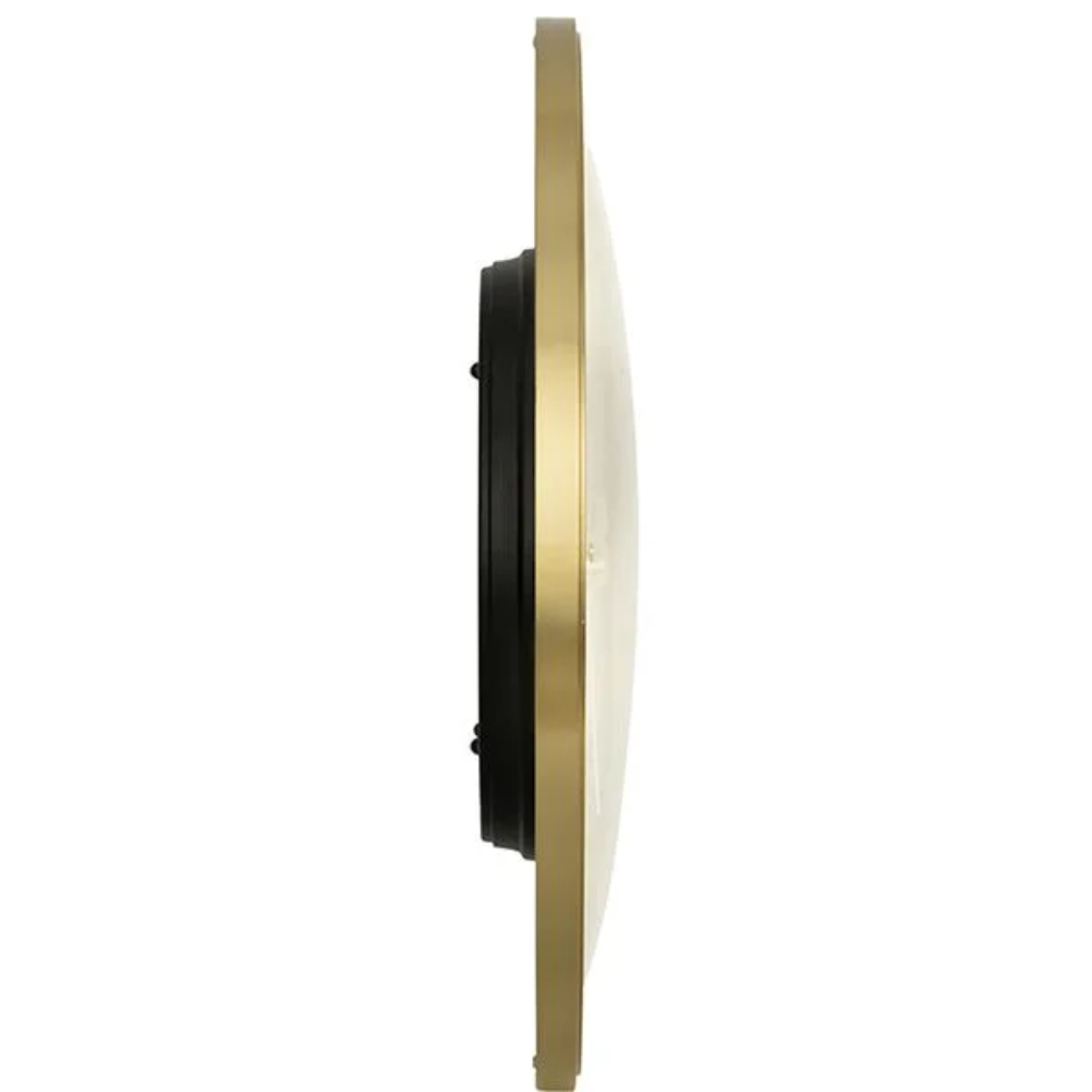 Titan Round Multi-Color Inlay Bezel Mother of Pearl Dial Wall Clock W0111MA01