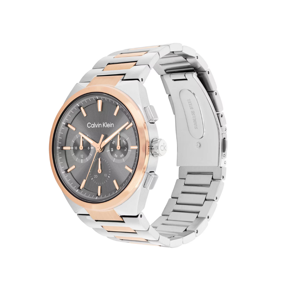 Calvin Klein Distinguish Grey Dial Men's Multi-Function Analog Watch 25200536