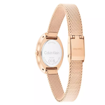 Calvin Klein Twisted Bezel Gold Dial Women's Watch 25100153
