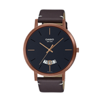 Casio Brown Leather Strap Men's Watch for MTP-B100L-9EV, MTP-B100RL-1EV | 10625947