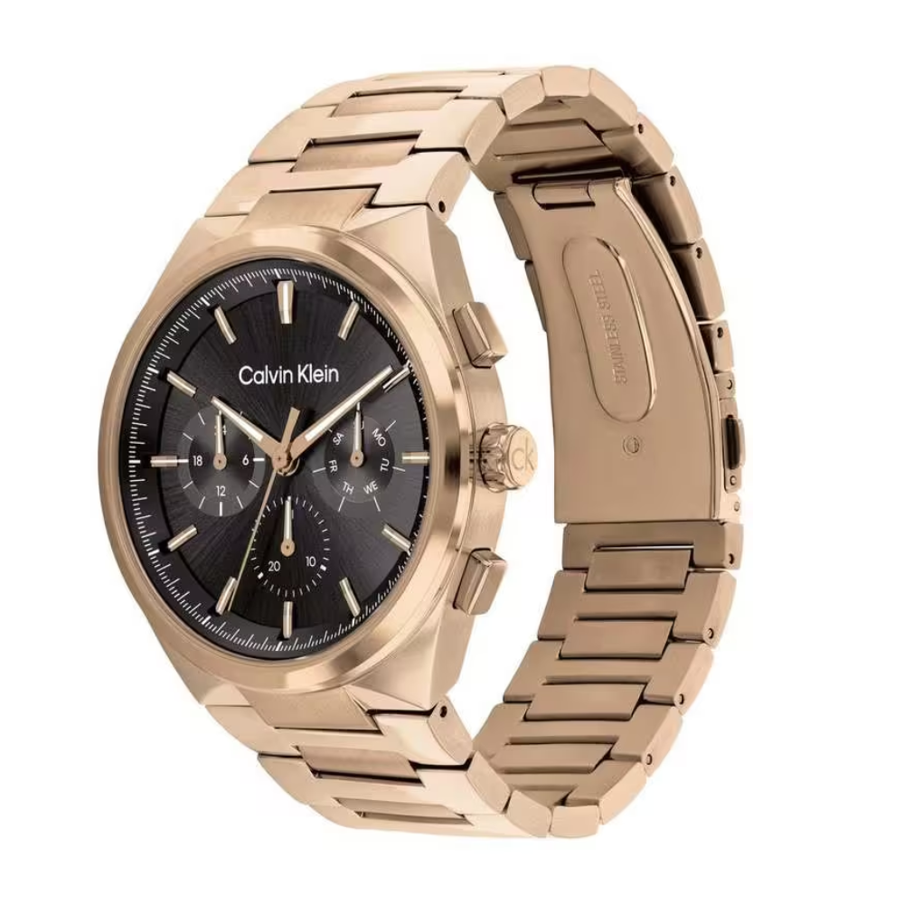 Calvin Klein Distinguish Black Dial Men's Analog Stainless Steel Watch 25200506