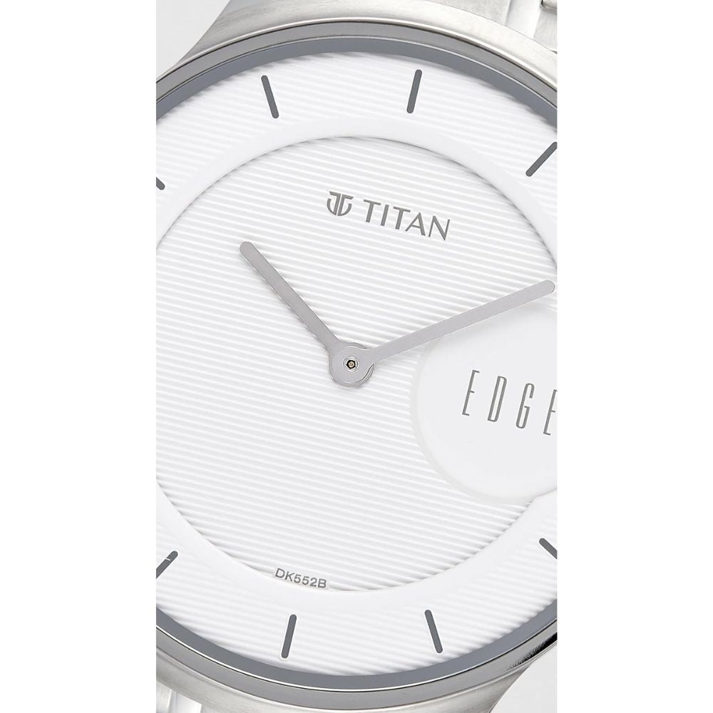 Titan Edge White Dial Men's Watch 1843SM02