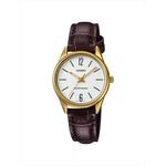 Casio Women's Brown Leather Strap Watch for LTP-V005GL-1B, LTP-V005GL-7B | 10558181